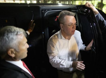 Πάστορας Μπράνσον: Στην Ουάσιγκτον μία ημέρα μετά την απελευθέρωσή του από την Τουρκία