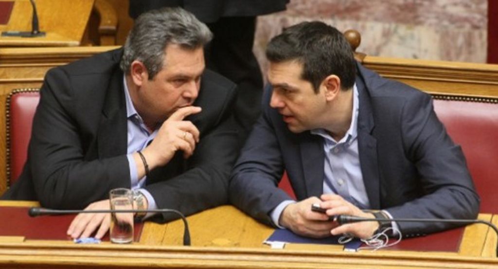 Ο Τσίπρας πανηγυριζει, ο Καμμένος καταγγέλλει