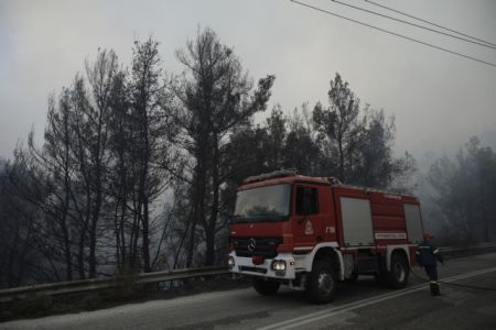 Σε ύφεση η φωτιά στη Σιθωνία, δεν υπάρχει ενεργό μέτωπο