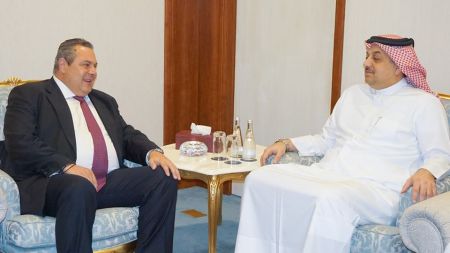 Με τον υπουργό Αμυνας του Κατάρ συναντήθηκε ο Π. Καμμένος – Τι συζήτησαν