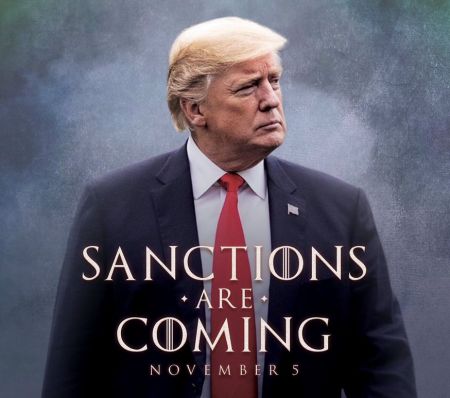 Ο Τραμπ ανακοινώνει κυρώσεις στο Ιράν σαν ήρωας του «Game of Thrones»