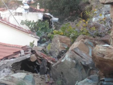 Λέσβος: Ανησυχία από τις κατολισθήσεις στο Πλωμάρι