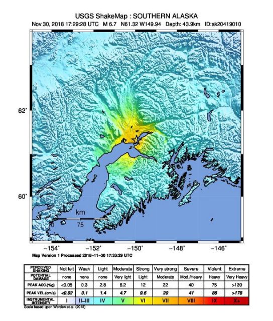 ΗΠΑ: Προειδοποίηση για τσουνάμι μετά από σεισμό 7,2 βαθμών στην Αλάσκα