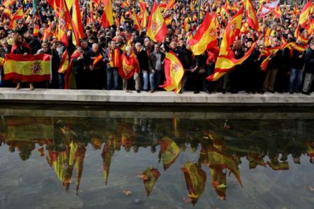 Διαδήλωση υπέρ της ενότητας της Ισπανίας στη Μαδρίτη