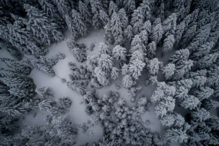 Πτώση της θερμοκρασίας κρύο και χιόνια