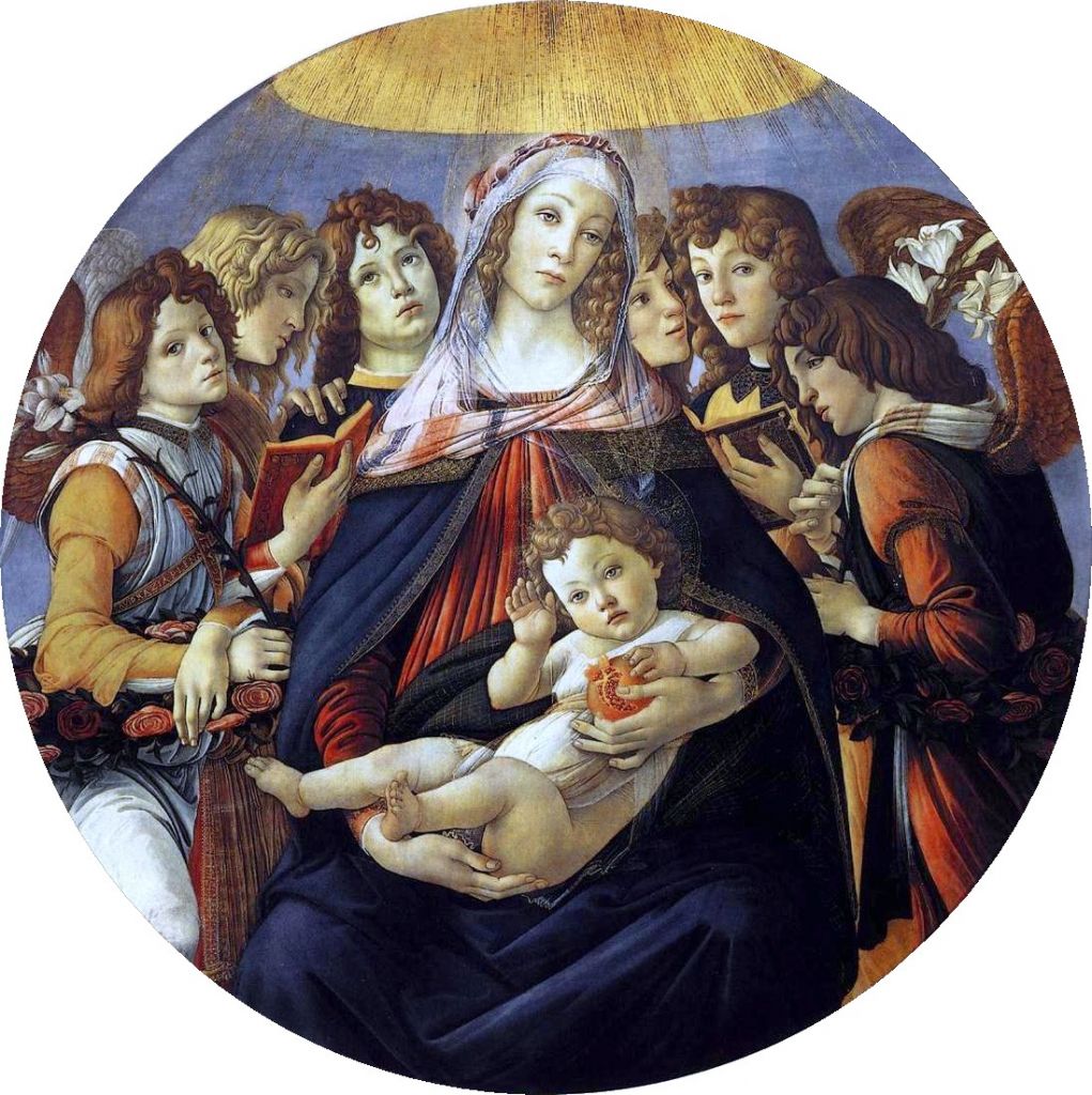 Ανθρώπινη καρδιά κρατά ο Ιησούς στον πίνακα «Μαντόνα του Ροδίου» του Μποτιτσέλι