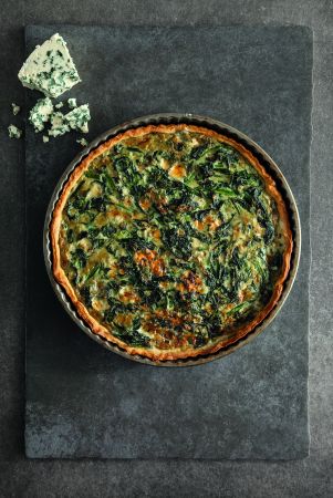 Tάρτα με σπανάκι και blue cheese