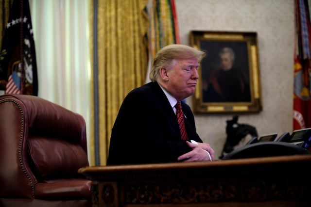 Τραμπ για «shutdown» : Αν δεν εγκριθούν τα κονδύλια για το τείχος, δεν ξανανοίγουμε