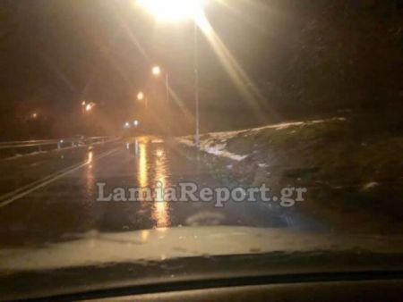 Πλημμύρες στον δρόμο Λαμίας – Καρπενησίου