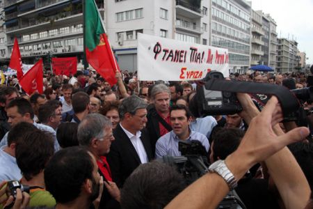 Από τις διαδηλώσεις κατά της Μέρκελ το 2012, στην υποδοχή της στο Μαξίμου