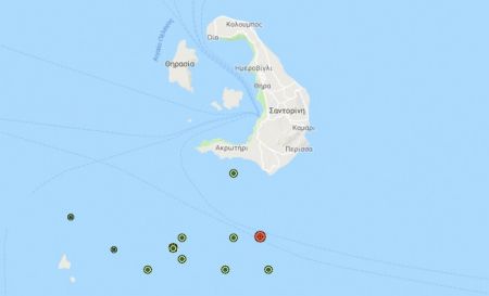 Σαντορίνη : Σε 12 ώρες σημειώθηκαν 14 σεισμοί