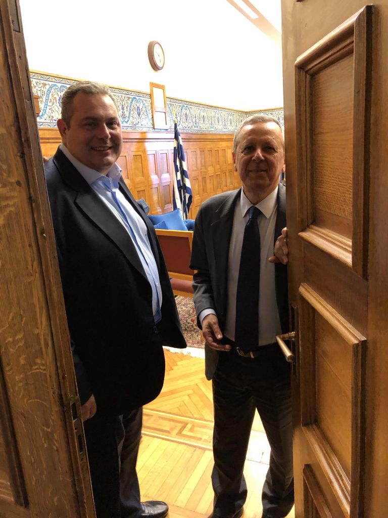 Συνάντηση Π. Καμμένου- Π. Μπαλτάκου στη Βουλή