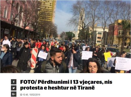 Σάλος στην Αλβανία για τον βιασμό 13χρονης από 14χρονους