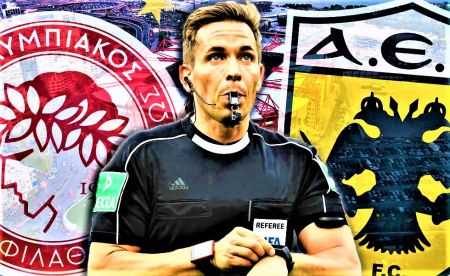 Αλλαγή διαιτητή στο Ολυμπιακός – ΑΕΚ : Σφυρίζει ο Στίλερ