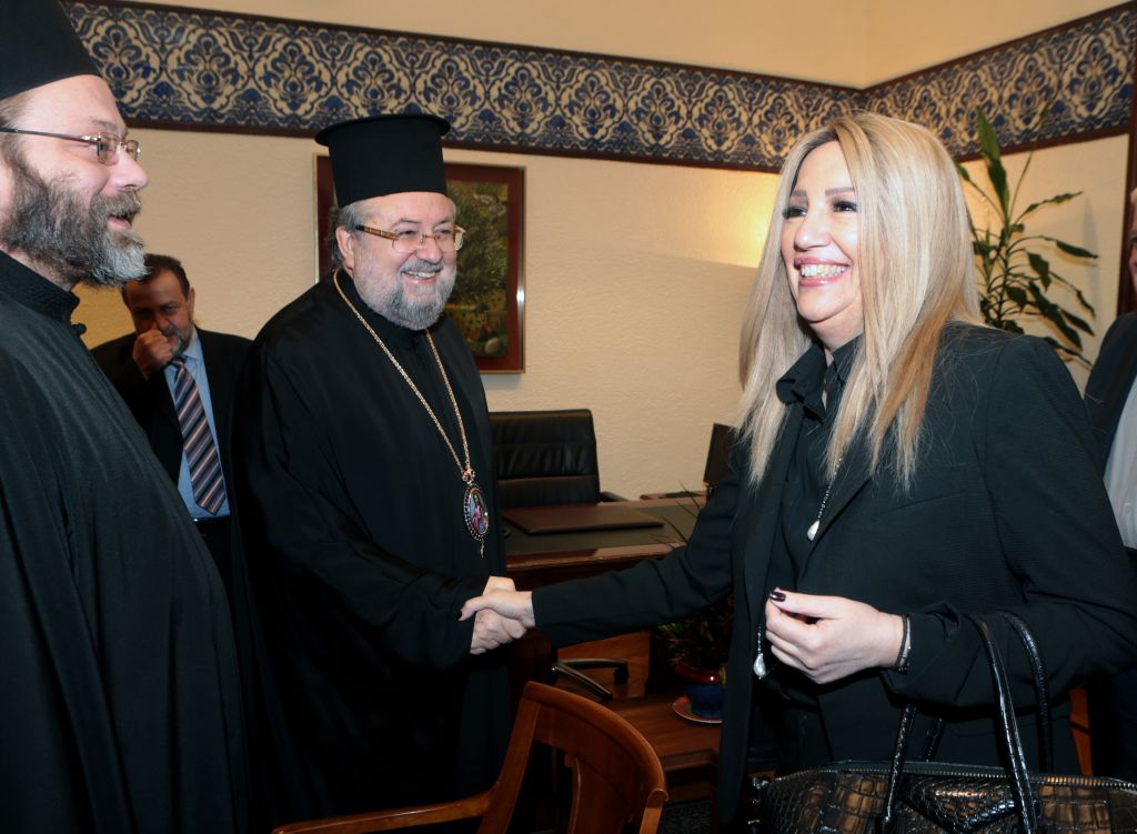 Με αντιπροσωπεία του Οικουμενικού Πατριαρχείου συναντήθηκε η Φώφη Γεννηματά