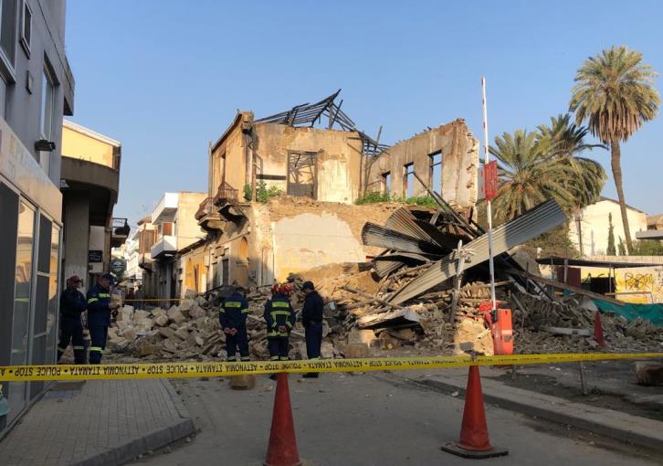 Λευκωσία: Κατάρρευση σπιτού και έρευνα για τυχόν εγκλωβισμένους