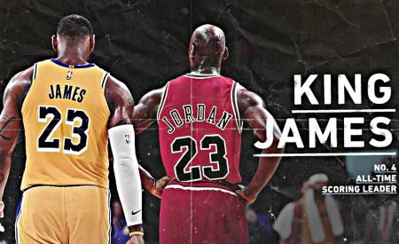 Είναι γεγονός! Ο ΛεΜπρον πέρασε σε πόντους τον Τζόρνταν (pics/vid)