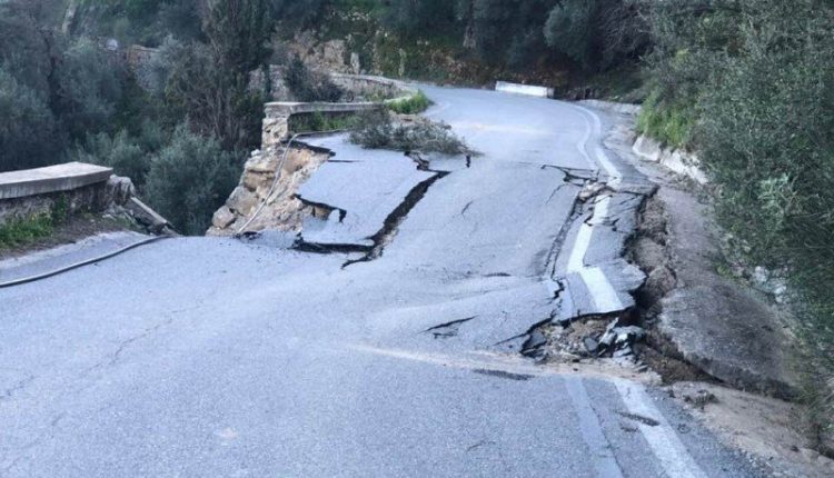Χανιά: Καθιζήσεων συνέχεια στον Πλατανιά