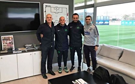 Ο Βαλβέρδε ξενάγησε προπονητές του Παναθηναϊκού στη La Masia