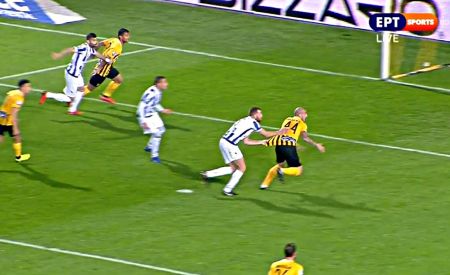 Ο Ντιγκινί από την άσπρη βούλα, το 1-0 για τον Άρη