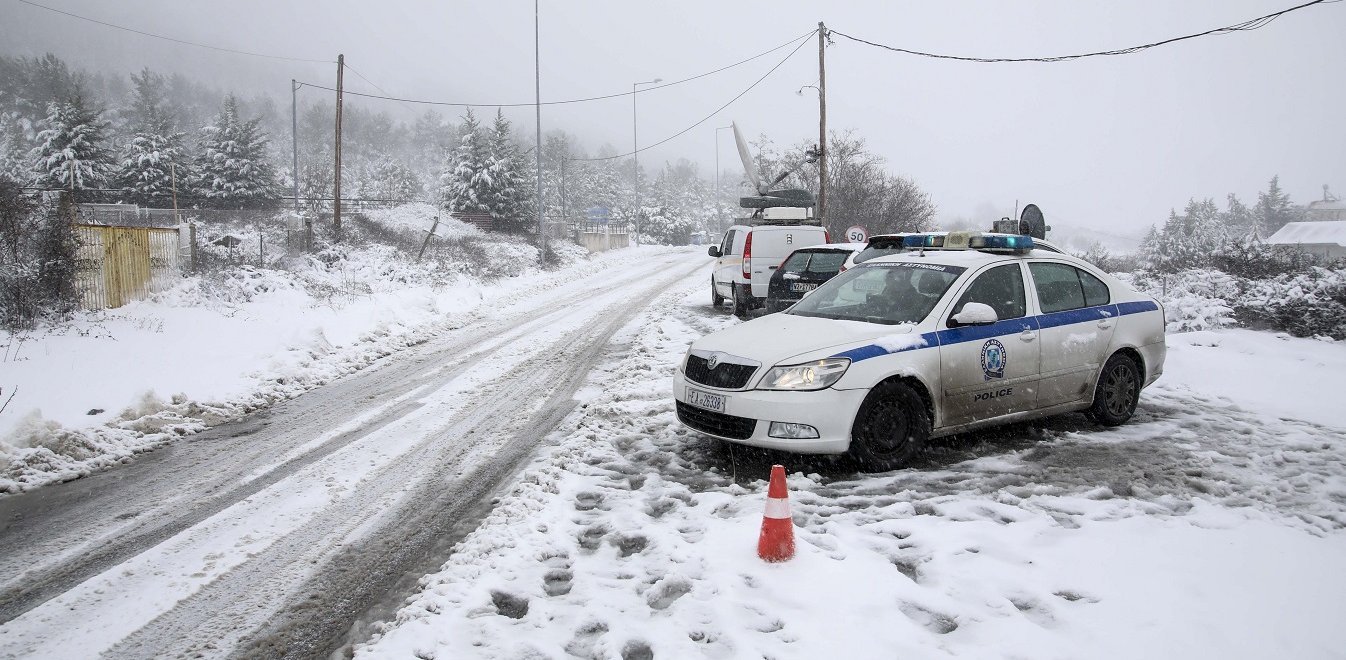 Εκλεισε λόγω χιονόπτωσης ο δρόμος προς το Καϊμάκτσαλαν