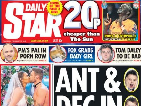 Daily Star: Βάζει τέλος στην αναγνωσιμότητα της 3ης σελίδας της