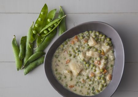 Αρακάς αβγολέμονο με μάραθο και μοσχολέμονο