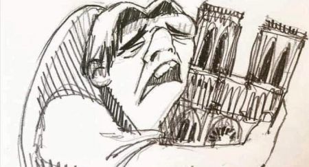Συγκινητικό σκίτσο: Ο Κουασιμόδος θρηνεί την Παναγία των Παρισίων