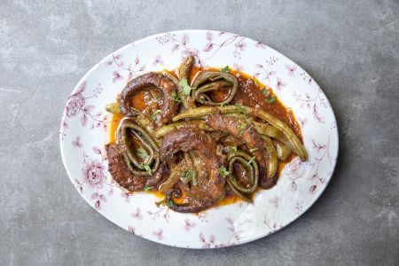 Χταπόδι με φασολάκια