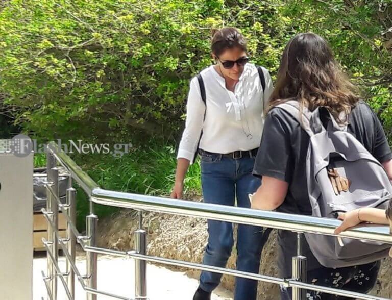 Κρήτη: Επίσκεψη στην Κνωσσό η Περιστέρα