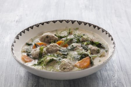 Γιουβαρλάκια με κέιλ και αβγολέμονο