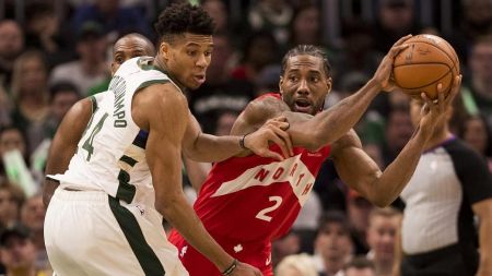 Η εμφάνιση του Γιάννη κόντρα στους Ράπτορς