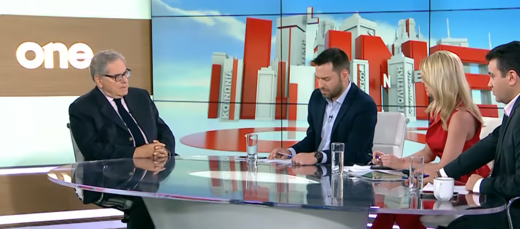 Α. Ανδριανόπουλος στο One Channel: Αν η ΝΔ χρησιμοποιούσε το προσφυγικό θα είχε μεγαλύτερη διαφορά