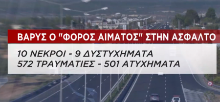 Βαρύς ο «φόρος» αίματος στην άσφαλτο
