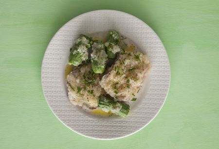 Ψάρι με κολοκυθάκια από τη Χαλκιδική