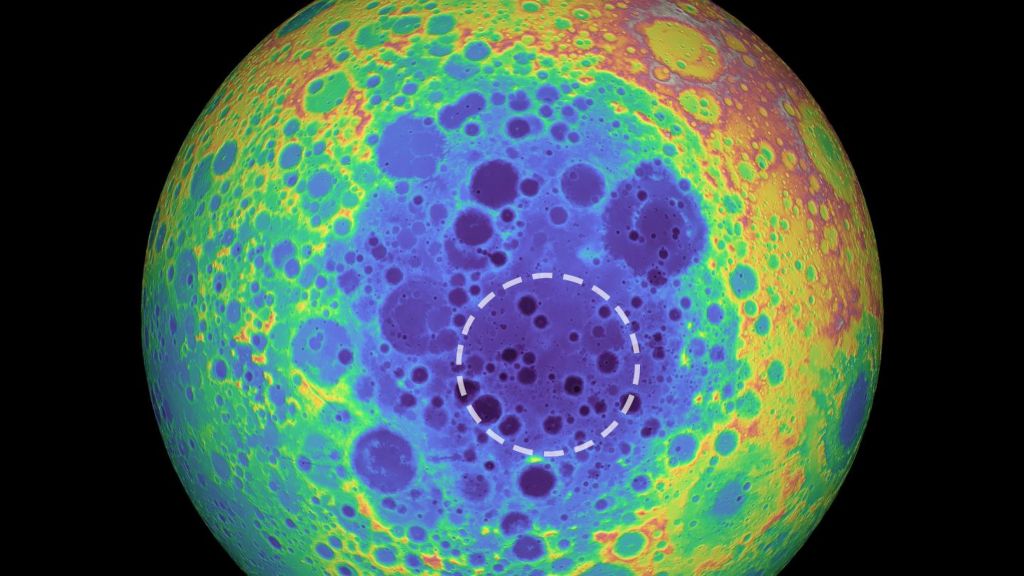 Εντοπίσθηκε μια τεράστια μυστηριώδης μεταλλική μάζα κάτω από τη σκοτεινή πλευρά της Σελήνης