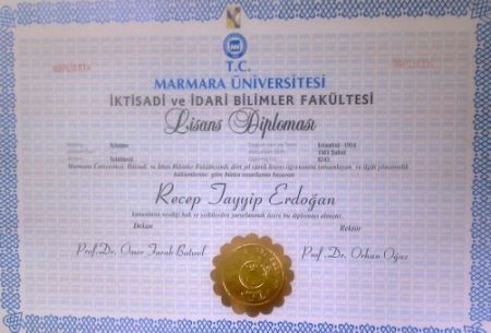 Σάλος από το πλαστό πτυχίο Ερντογάν