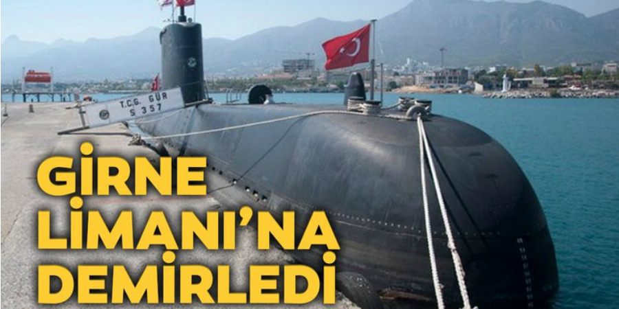 Στην Κερύνεια αγκυροβόλησε τουρκικό υποβρύχιο