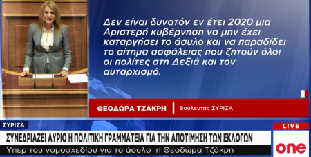 Έξαλλοι στον ΣΥΡΙΖΑ με την Τζάκρη για την κατάργηση του ασύλου