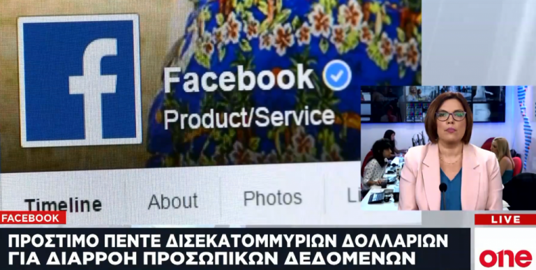 Πρόστιμο 5 δισ. δολάρια στο Facebook για το σκάνδαλο της Cambridge Analytica | tovima.gr