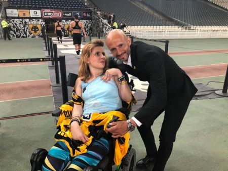 Πάντα δίπλα στην ΑΕΚ η Μυρτώ (pics)