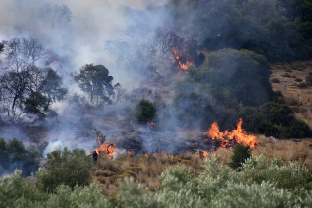 Ξυλόκαστρο: Μαίνεται πυρκαγιά σε δασική έκταση | tovima.gr