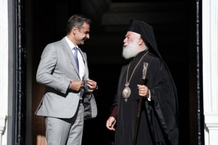 Συνάντηση Κυρ. Μητσοτάκη με τον Πατριάρχη Αλεξανδρείας και πάσης Αφρικής Θεόδωρο Β’