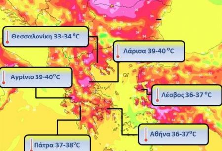 Σε καύσωνα διαρκείας η χώρα από Παρασκευή