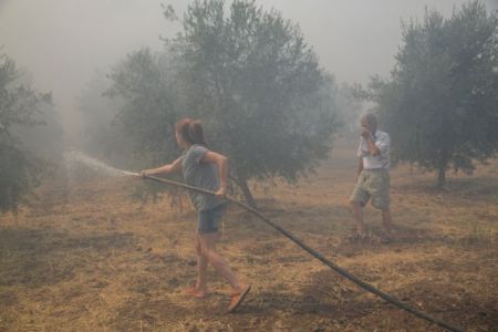 Εύβοια – πυρκαγιά: Αναζωπύρωση στη Μακρυμάλλη