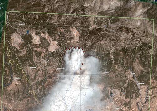 Η πρώτη δορυφορική φωτογραφία από την φωτιά στην Εύβοια -Από την υπηρεσία Copernicus