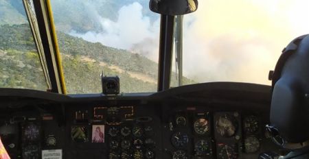 Η πύρινη λαίλαπα στην Εύβοια και η φωτογραφία του πιλότου