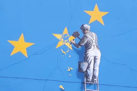Μυστήριο με εξαφάνιση έργου του Banksy για το Brexit [Εικόνα]
