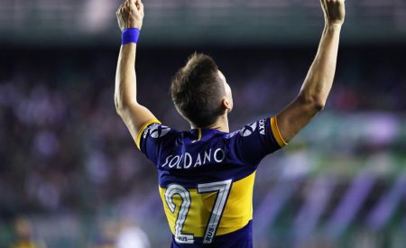 Το ποστ του Σολδάνο, μετά το πρώτο του γκολ με τη Μπόκα Τζούνιορς