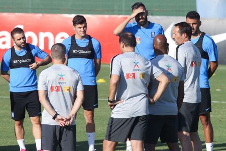 Εθνική : «Κλικ» από την πρώτη προπόνηση της εποχής Φαν’τ Σιπ